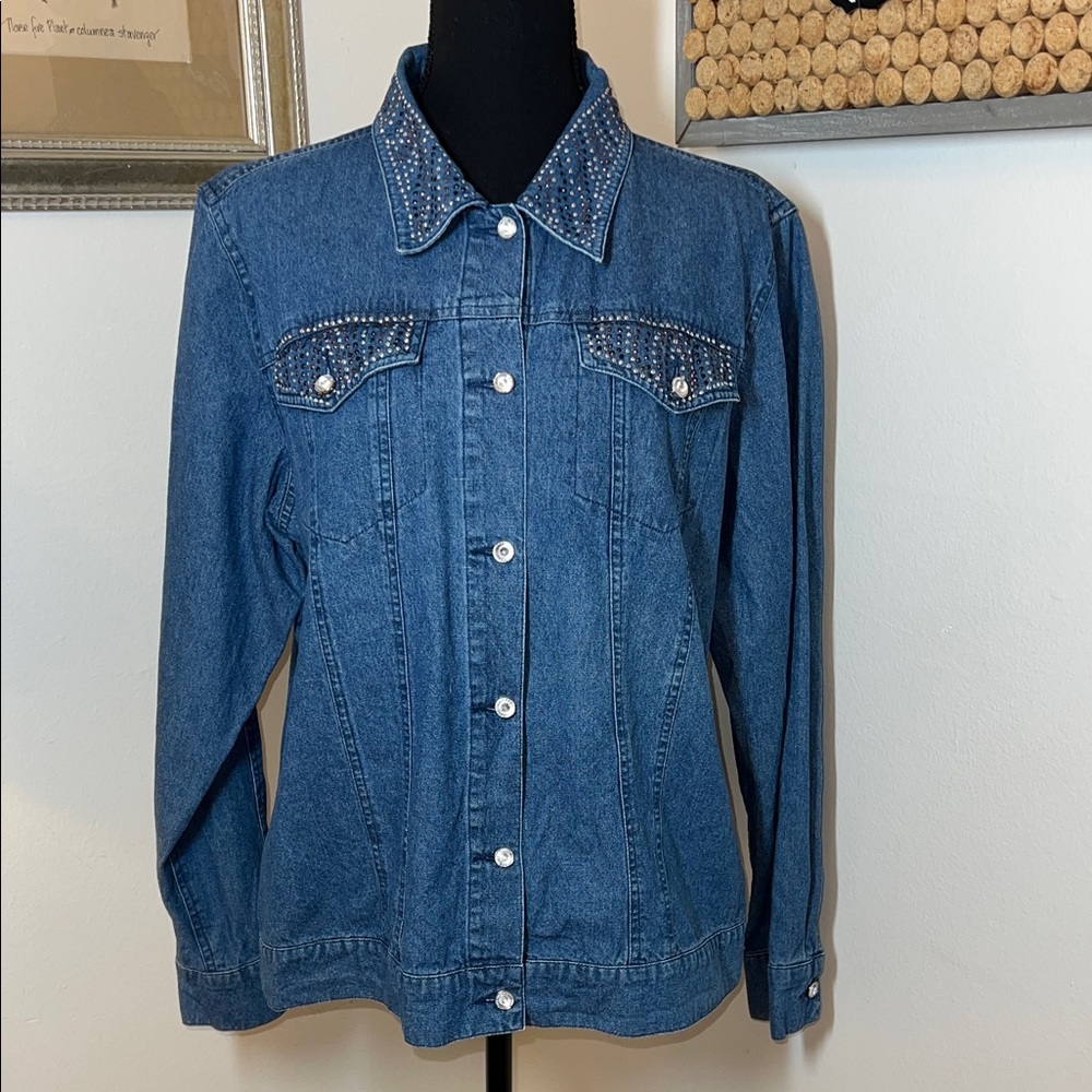 LH Sport Studded Denim Jacket Sz.XL